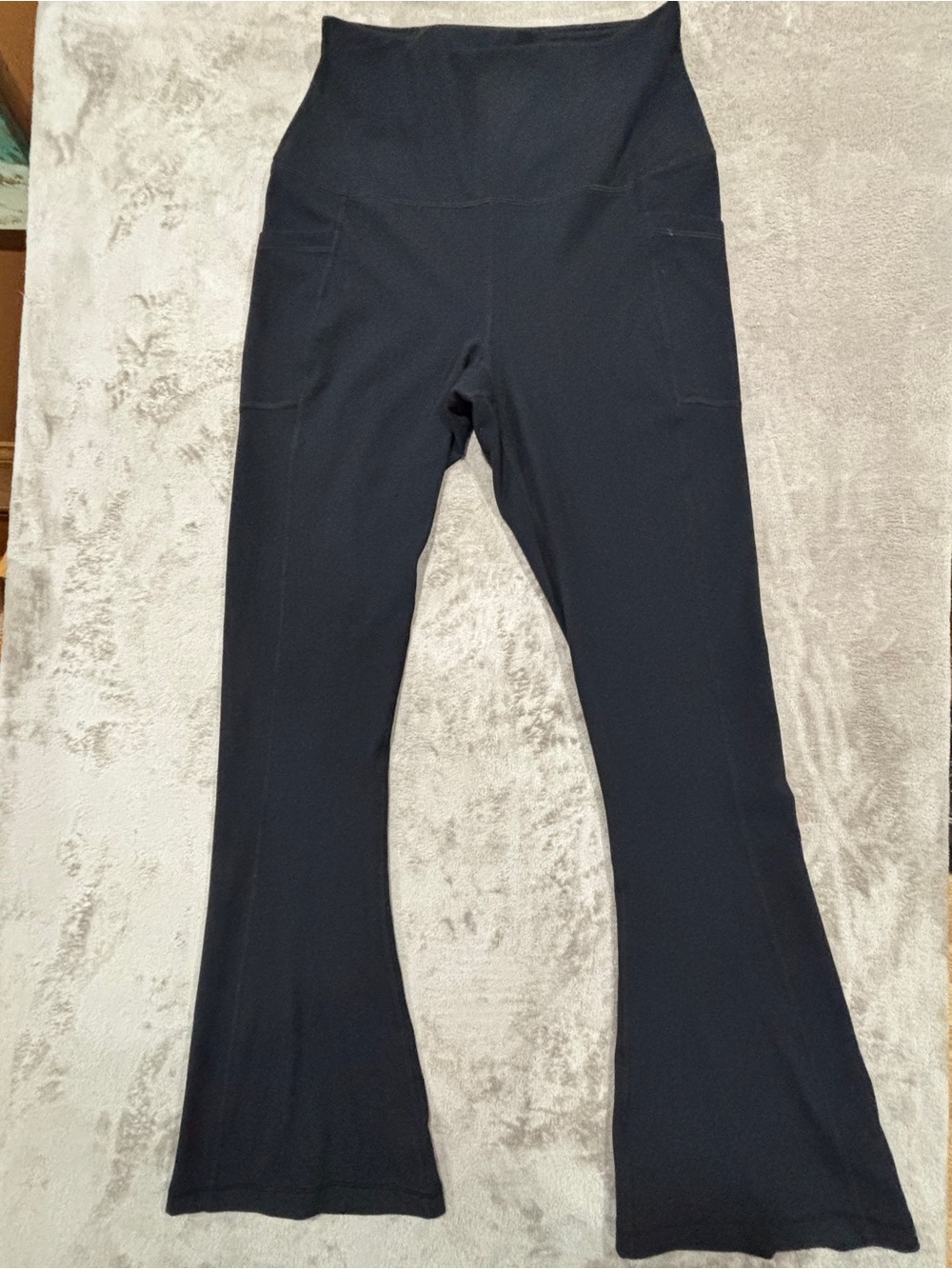 Yogalicious Lux Softlux Raina High-Rise Micro Flare Leggings — Black
